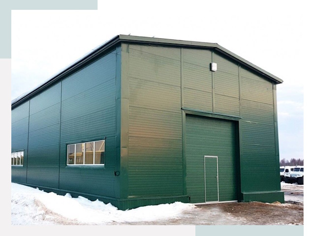 Двускатные ангары в Тамбове