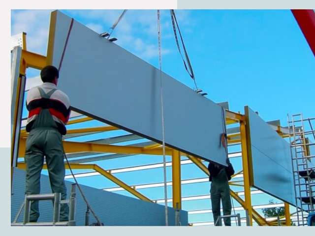 Монтаж сэндвич-панелей в Тамбове от 609 руб.